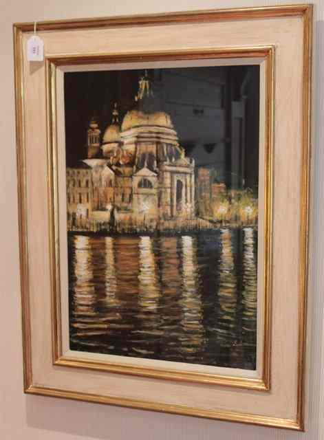 Appraisal: CLIVE MCCARTHY TH CENTURY 'Night - The Salute Venice' signed