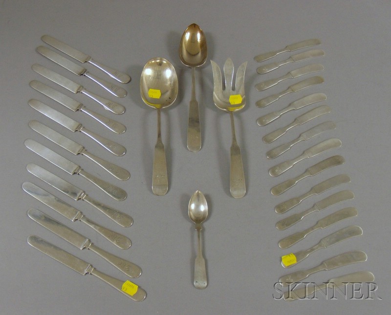 Appraisal: Thirty Pieces of Old Newbury Crafters Sterling Silver Flatware a