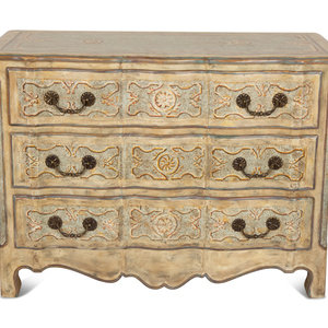 Appraisal: A Venetian Style Painted Commode th Century Height x width