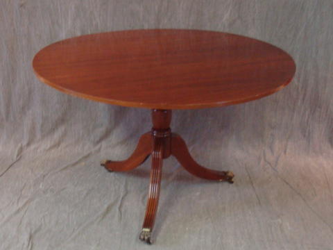 Appraisal: Round mahogany tilt top breakfast table From a Bronxville NY