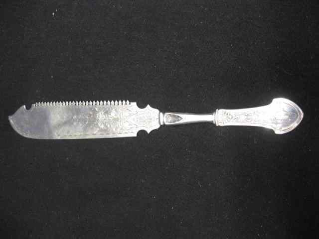 Appraisal: Gorham ''Corinthian'' Sterling Fish Knife pat'd '' long excellent monogram