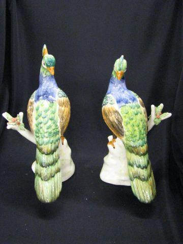 Appraisal: Pair of Italian Ceramic Bird Figurines