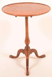 Appraisal: Queen Anne Style Tilt Top Candlestand Queen Anne Style Mahogany