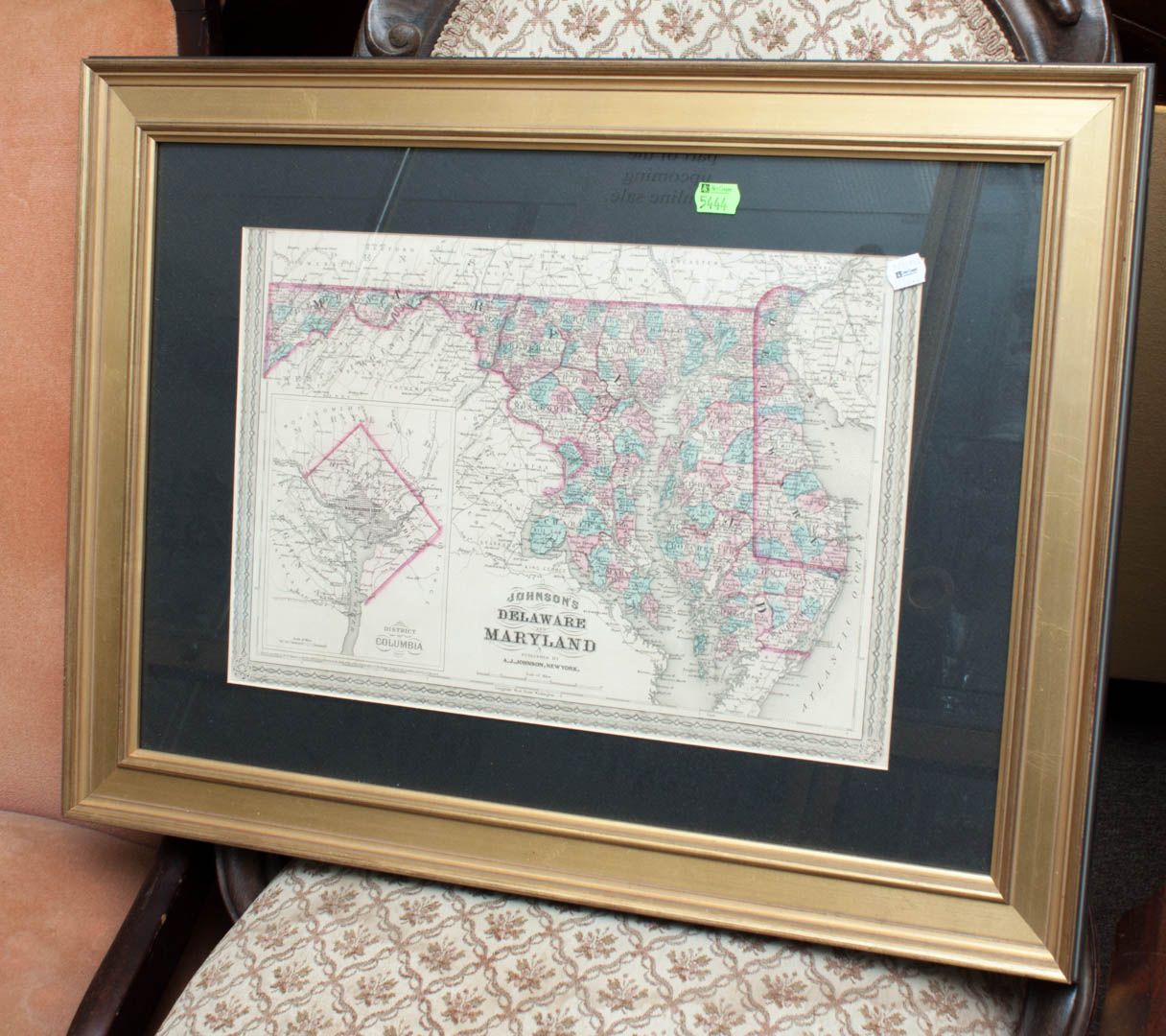 Appraisal: Framed maps of Delaware and Maryland