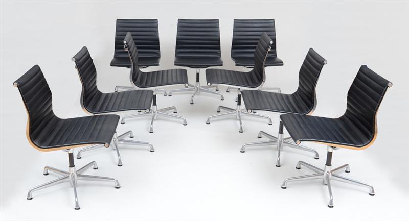 Appraisal: CHARLES AND RAY EAMES FOR HERMAN MILLER NINE ALUMINUM GROUP