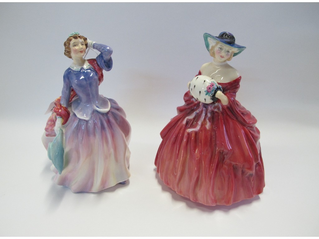 Appraisal: Two Royal Doulton figures Blithe Morning HN and Geneveive HN