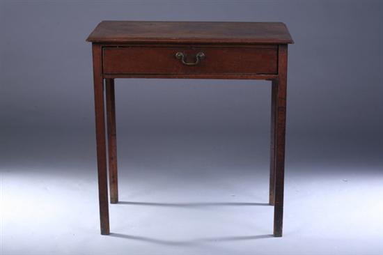 Appraisal: CHIPPENDALE MAHOGANY ONE-DRAWER DRESSING TABLE th century probably English Molded-edge