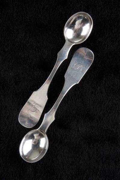 Appraisal: Pair of Coin Silver Spoons by Hannah Robinson the only