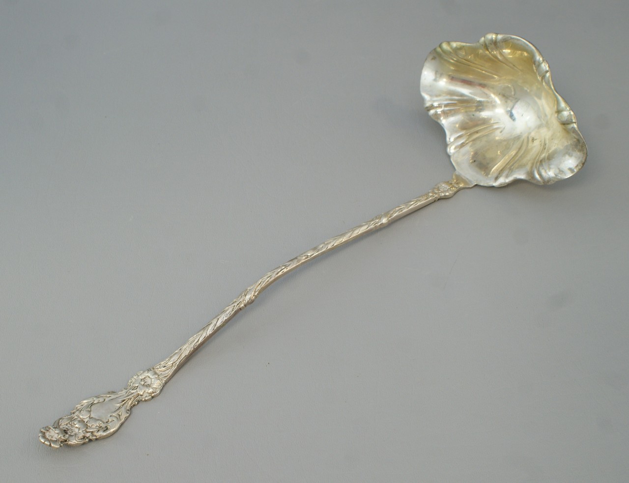 Appraisal: Sterling silver lily pattern ladle no makers mark l TO