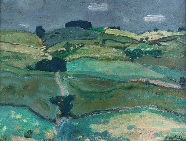 Appraisal: William George Gillies British - Borders Landscape signed lower right