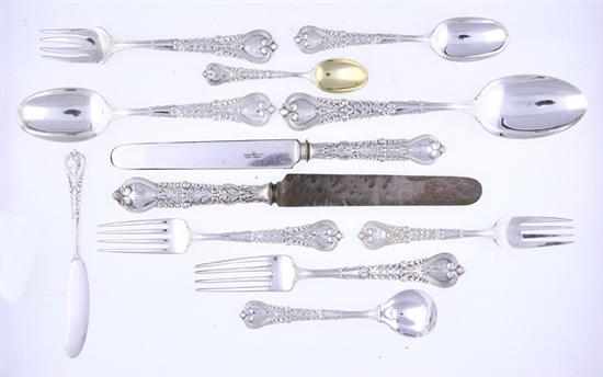 Appraisal: Tiffany Co Florentine pattern sterling flatware service New York circa