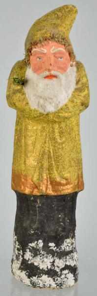 Appraisal: German Belsnickel Santa with Yellow Robe Description No damage or