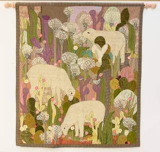 Appraisal: SANDRA FREEZE HULSE American Texan th st century Three Sheep