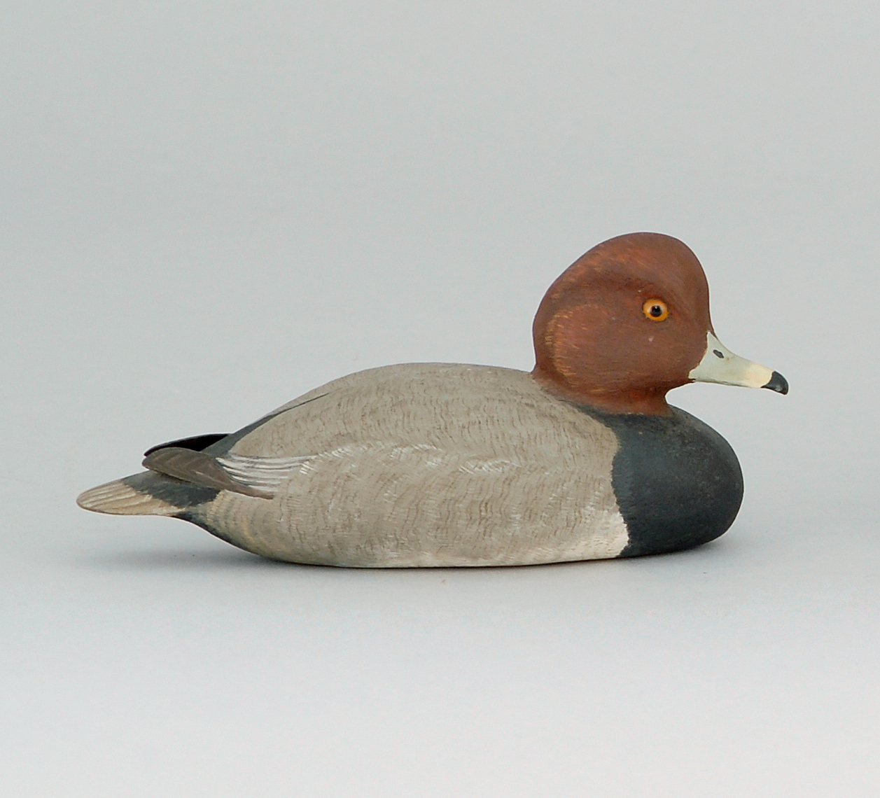 Appraisal: MINIATURE REDHEAD DRAKE By Mark Holland of Brewster Massachusetts Glass