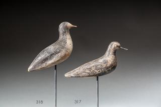 Appraisal: Golden Plover Nantucket MA c A tack-eyed shorebird decoy with