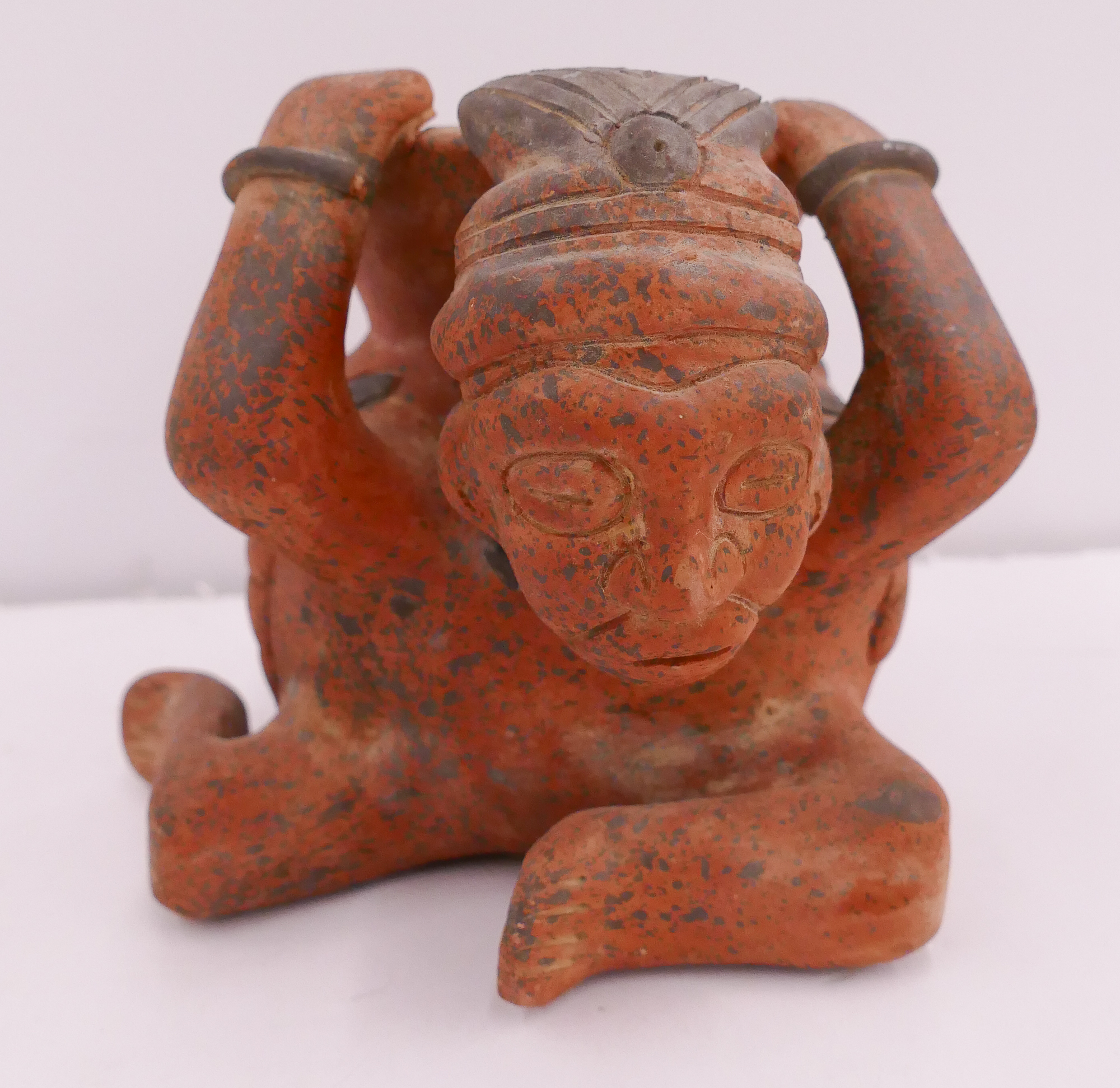 Appraisal: Pre Columbian Style Figural Pot- ''