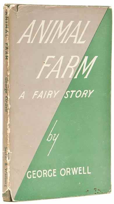 Appraisal: Orwell George Animal Farm first edition original cloth dust-jacket with