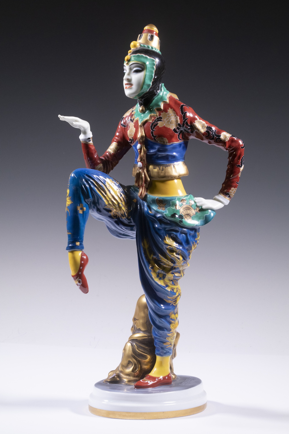 Appraisal: ROSENTHAL KOREAN DANCER FIGURE BY C HOLZER-DEFANTI Circa German Art