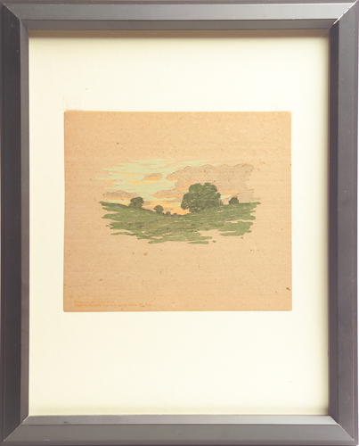 Appraisal: ARTHUR WESLEY DOW Color relief print from the Ipswich Prints