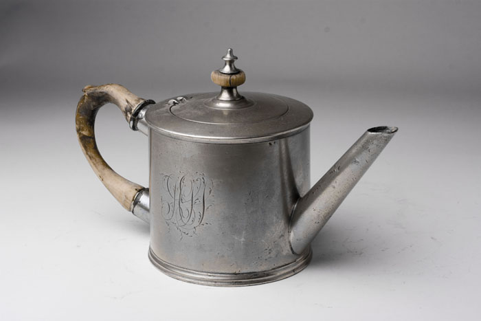 Appraisal: PEWTER TEAPOT RICHARD PITT AND EDWARD DADLEY LONDON ENGLAND CIRCA