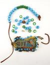 Appraisal: NATIVE AMERICAN BEADWORK - th c Plains Indian Beaded Amulet