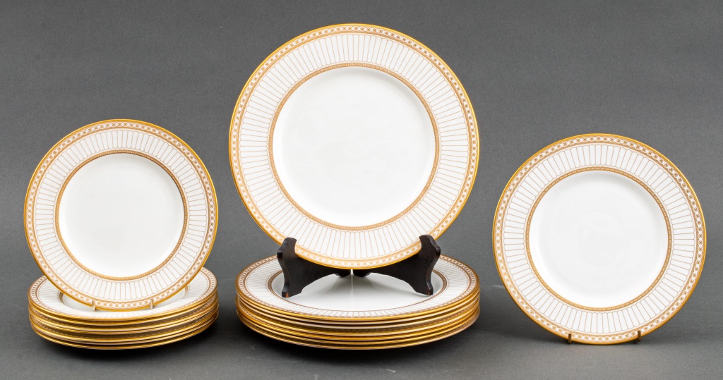 Appraisal: WEDGWOOD COLONNADE PORCELAIN ASSEMBLED SET Group of seventeen Wedgwood assembled