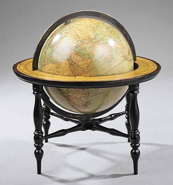 Appraisal: A Continental Twelve-Inch Table Globe th c published by Greaves