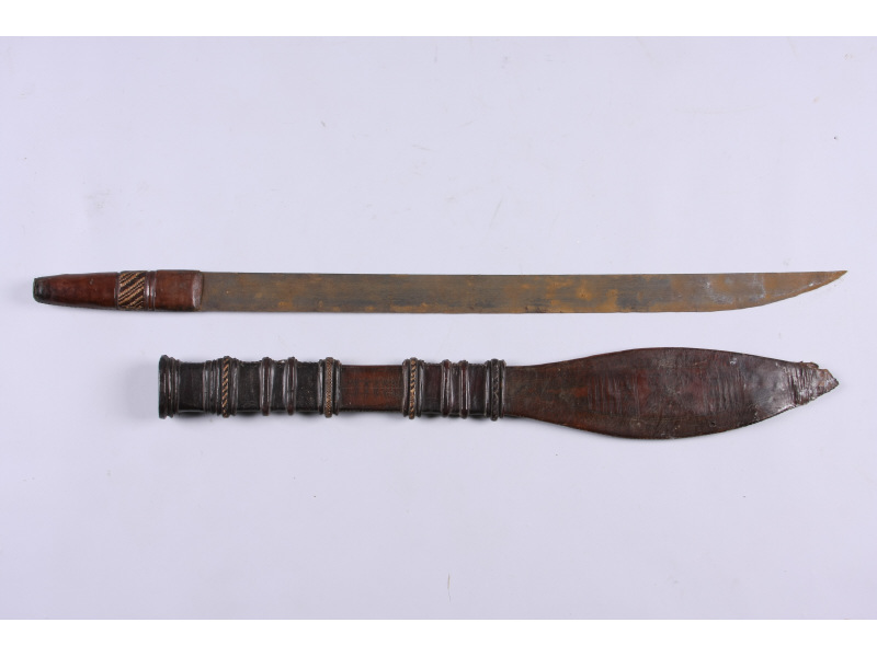 Appraisal: Antique Tribal Sword ca likely East Asia or Africa plain