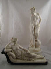 Appraisal: A classical marble figure of a Grecian lady reclining on