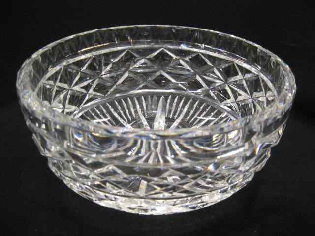 Appraisal: Waterford Cut Crystal Bowl '' diameter '' deep signed excellent