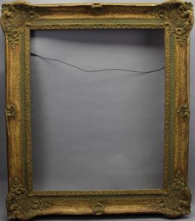 Appraisal: Vintage Carved Frame Vintage Carved Frame Rabbet size x inches