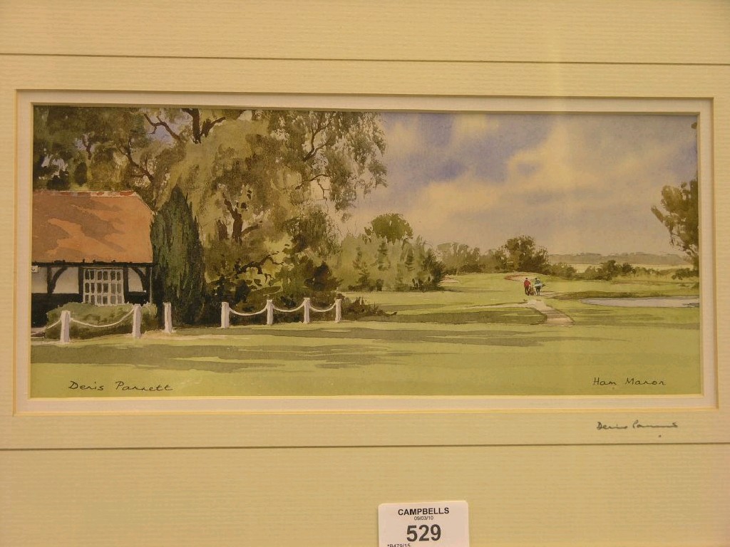 Appraisal: Dennis Pannett - pair of watercolours Ham Manor Golf Club