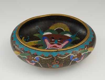 Appraisal: A Japanese Cloisonne Bowl with Fuku Mark Circa Chinese archaic