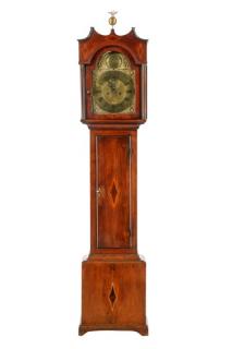 Appraisal: George III Oak Long Case Clock John Jefferis John Jefferis