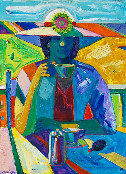 Appraisal: Roland Petersen American born Woman with Hat signed 'Roland Petersen'