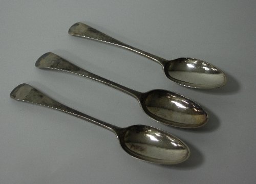 Appraisal: A George I silver table spoon BS Exeter and a