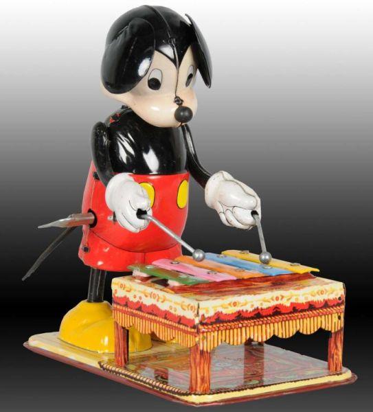 Appraisal: Walt Disney Linemar Mickey Mouse Xylophone Toy Description Japanese Includes