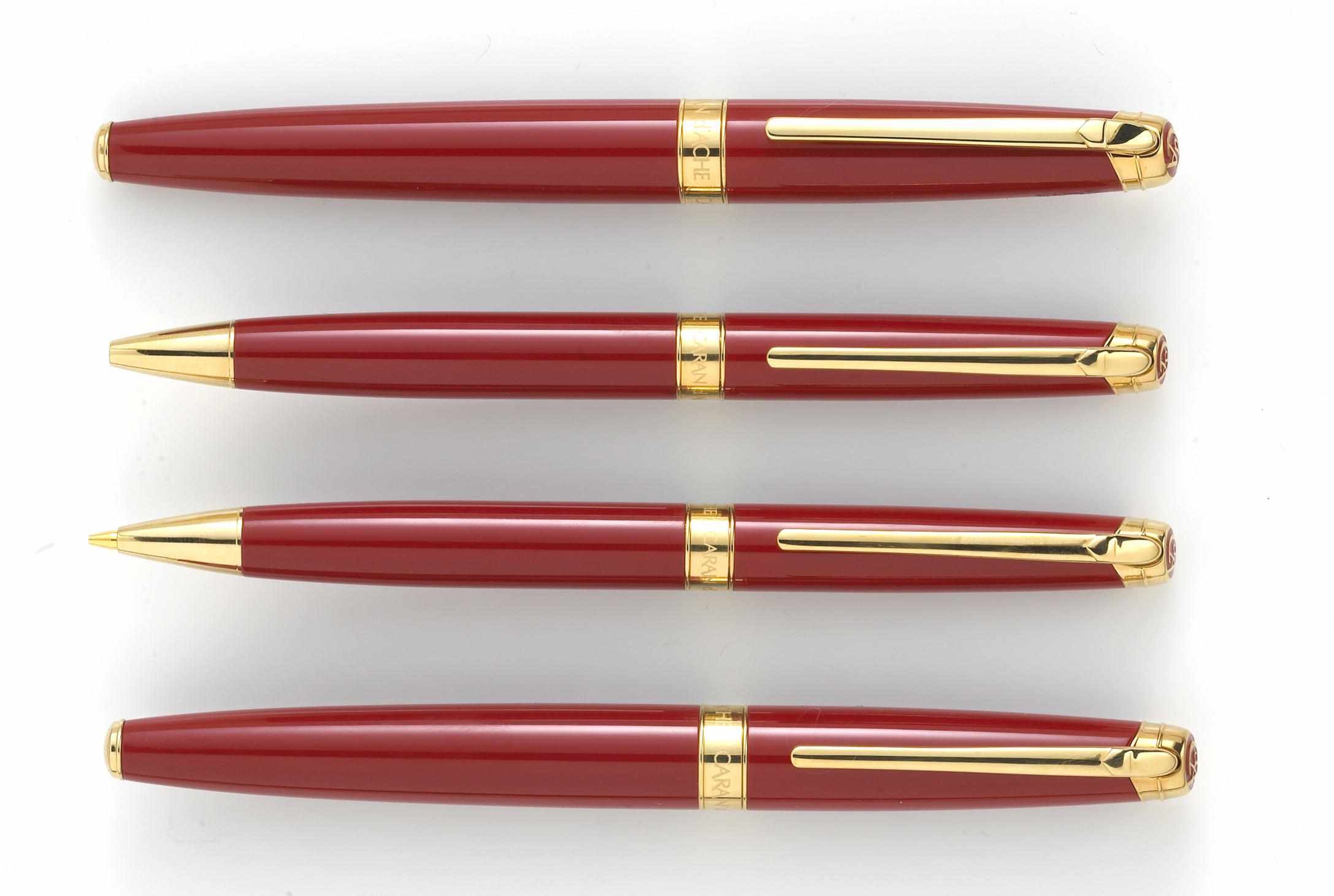 Appraisal: CARAN D'ACHE Leman Collection Includes fountain pen rollerball ballpoint and