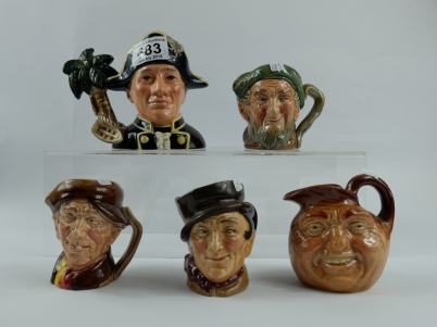 Appraisal: A collection of Royal Doulton small character jugs to include