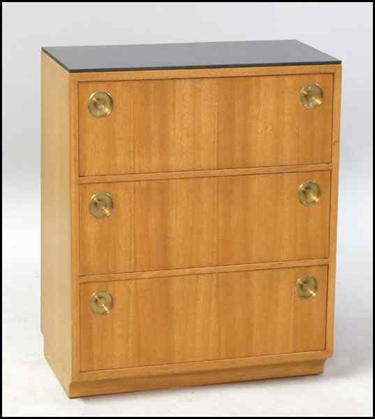 Appraisal: SET OF FOUR DUNBAR THREE-DRAWER CABINETS H '' W ''