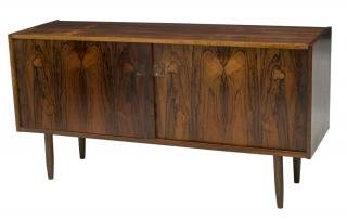 Appraisal: DANISH MID-CENTURY MODERN ROSEWOOD CREDENZA Danish mid-century modern rosewood credenza