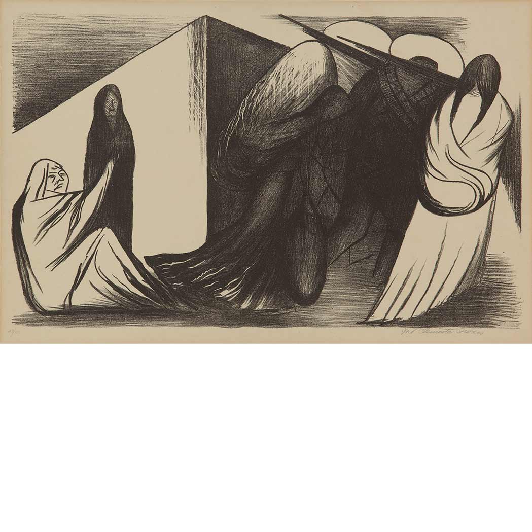 Appraisal: Jose Clemente Orozco RUINED HOUSE SOLADADOS MEXICANOS HOPKINS Lithographs signed