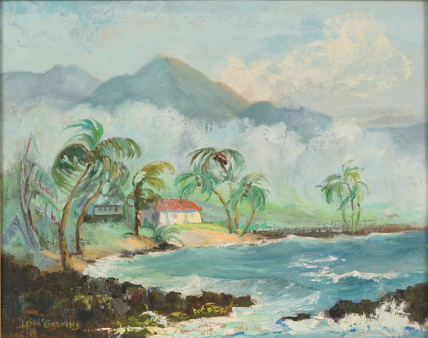 Appraisal: Letha Heckman Gaskins American b Polynesian Paradise oil on board