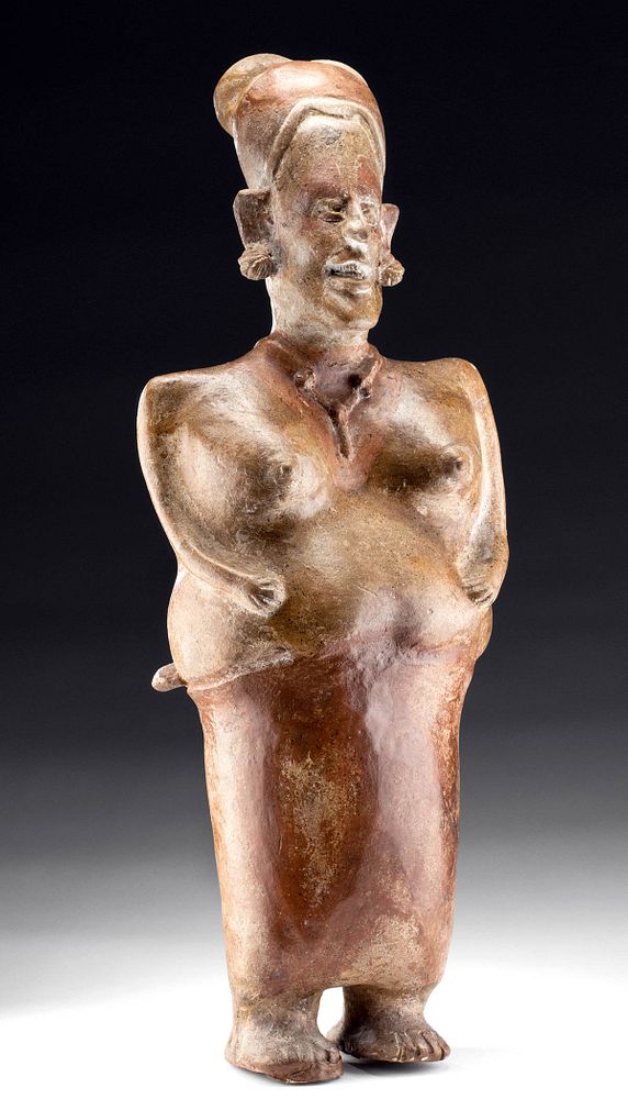 Appraisal: Jalisco San Sebastian Pottery Figure of Elderly Woman Pre-Columbian West