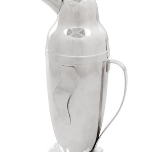 Appraisal: A Napier 'Penguin' Cocktail Shaker First Half th Century marked