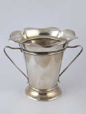 Appraisal: A silver two handled cachepot by George Unite Birmingham wt