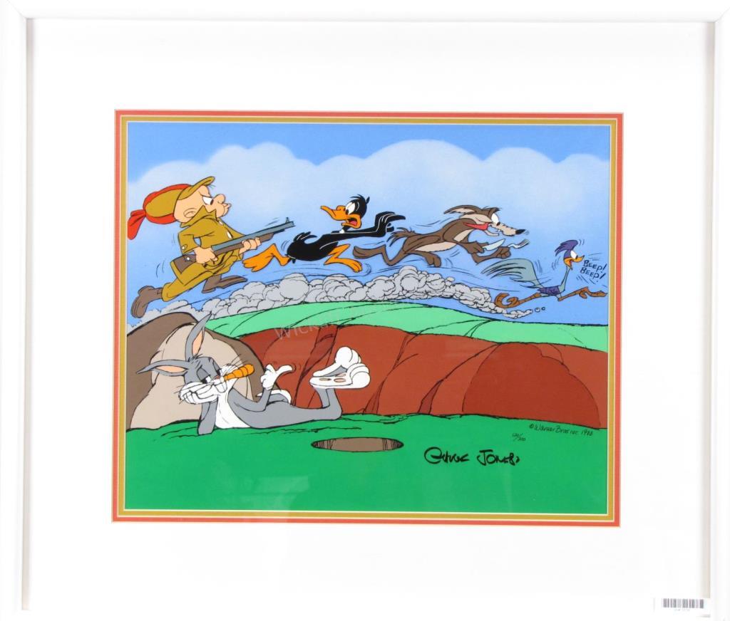 Appraisal: A limited edition animation cel reprint- the Great Chase featuring