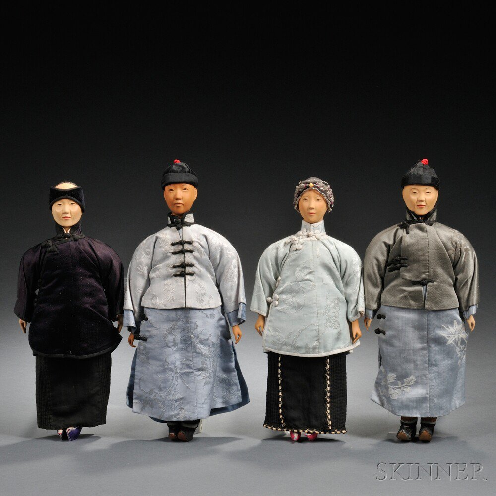 Appraisal: Four Door of Hope Mission Dolls China early th century