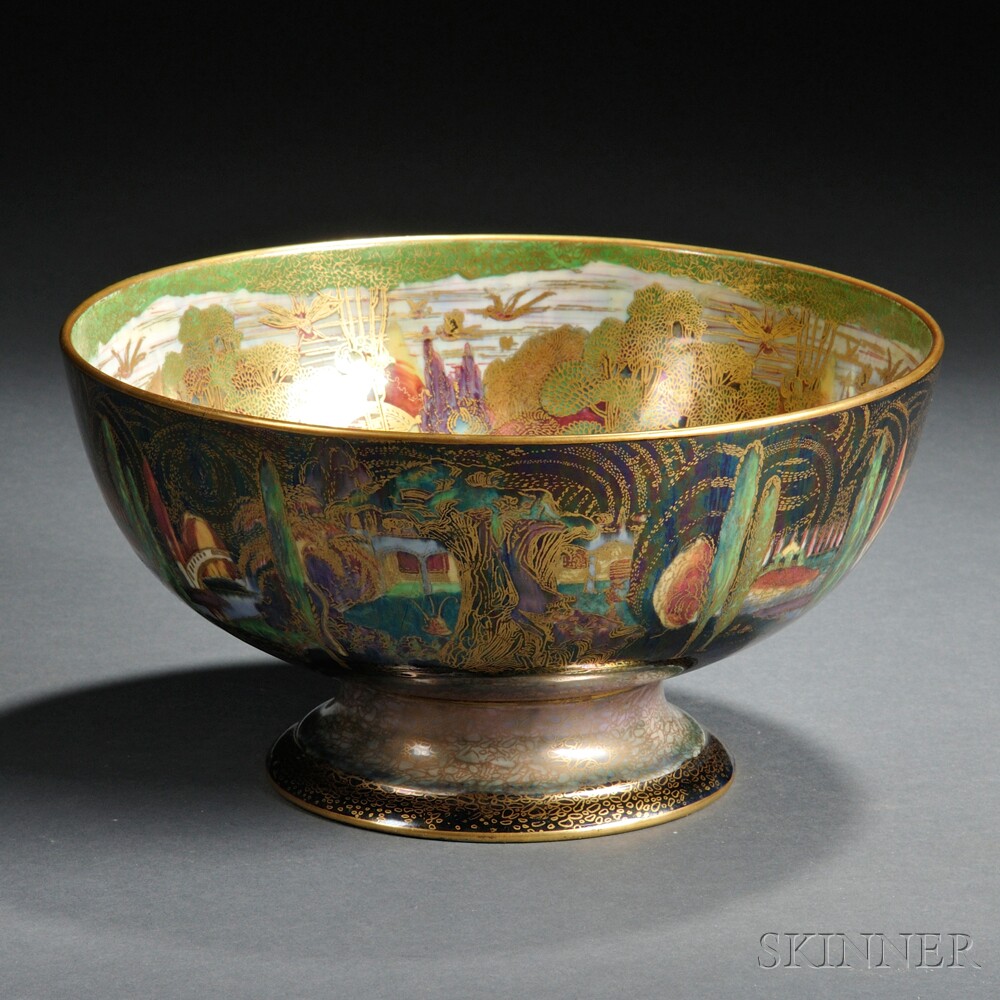 Appraisal: Wedgwood Fairyland Lustre Punch Bowl England c pattern Z with