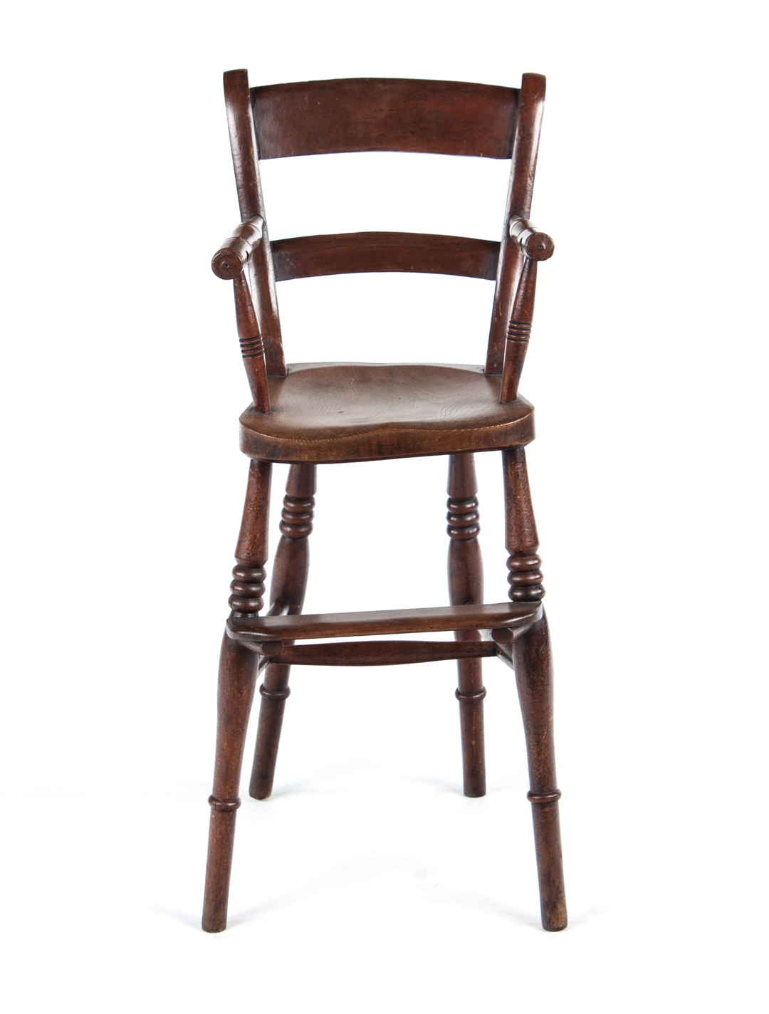 Appraisal: Victorian mixed wood child's highchair